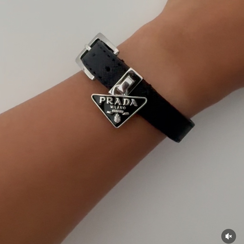 Prada Black Bracelet Sleek Minimalist Design